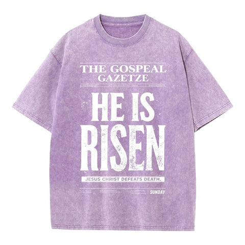 He Is Risen Oversized Vintage Streetwear Tee