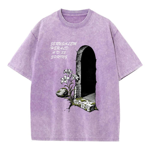 He Has Risen Empty Tomb Oversized Tee