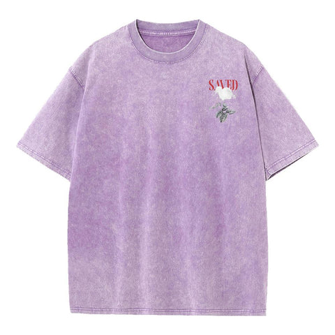 Saved By Grace Christian Washed T-Shirt
