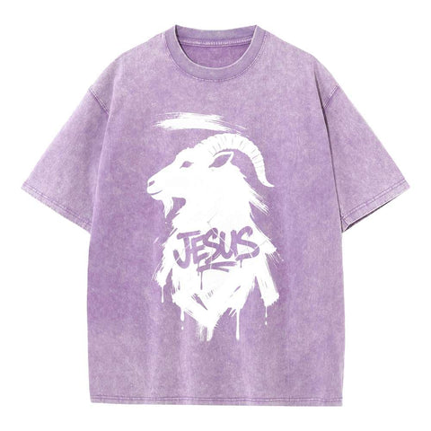 Lamb of God Jesus Oversized Graphic Tee