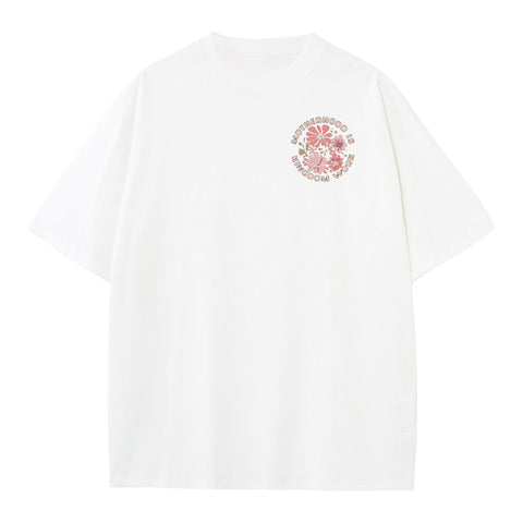 Motherhood is Kingdom Work Floral Graphic Tee