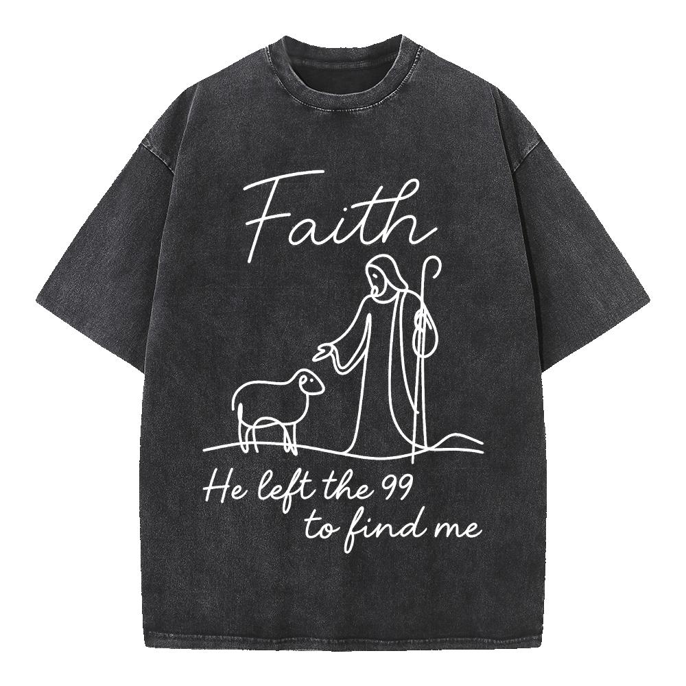 Faith He Left the 99 Oversized Tee