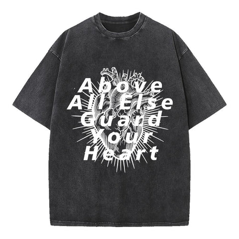 Guard Your Heart Oversized Graphic Tee