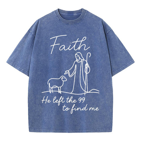 Faith He Left the 99 Oversized Tee