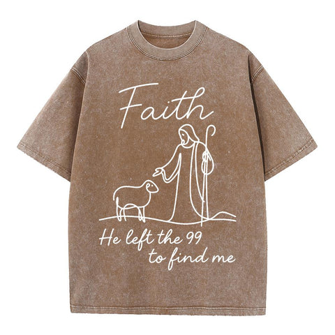 Faith He Left the 99 Oversized Tee