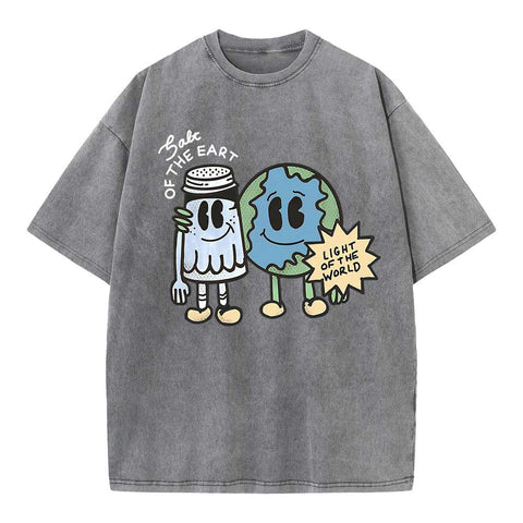 Salt Of The Earth Light Of The World Christian Washed T-Shirt