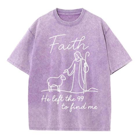 Faith He Left the 99 Oversized Tee