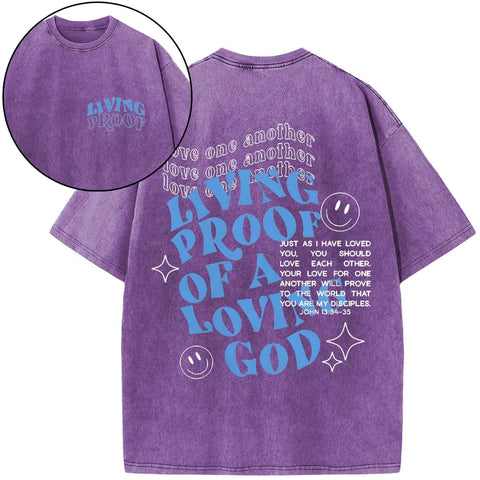 Love One Another Christian Washed T-Shirt