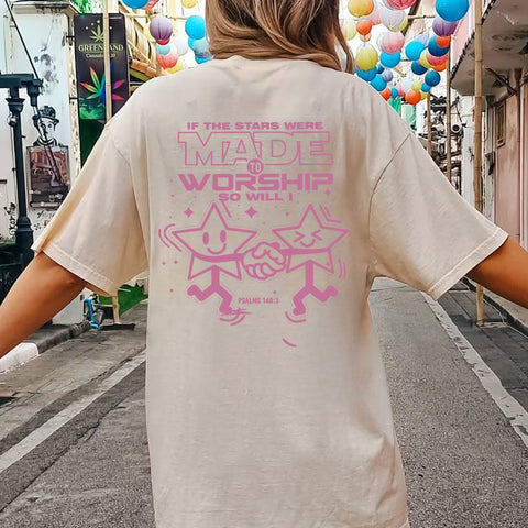 If The Stars Were Made To Worship Christian Washed T-Shirt