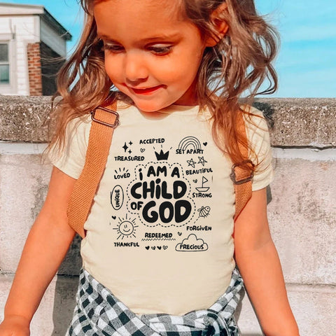 I Am A Child Of God Christian Kids T-Shirt