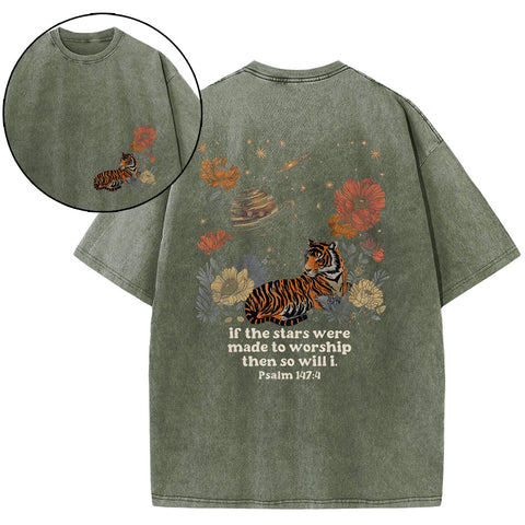 If The Stars Were Made To Worship Christian Washed T-Shirt