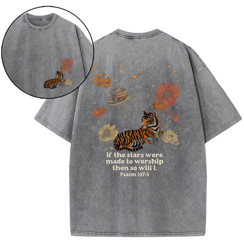 If The Stars Were Made To Worship Christian Washed T-Shirt