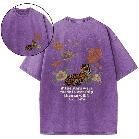 If The Stars Were Made To Worship Christian Washed T-Shirt