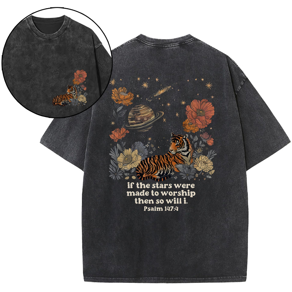 If The Stars Were Made To Worship Christian Washed T-Shirt