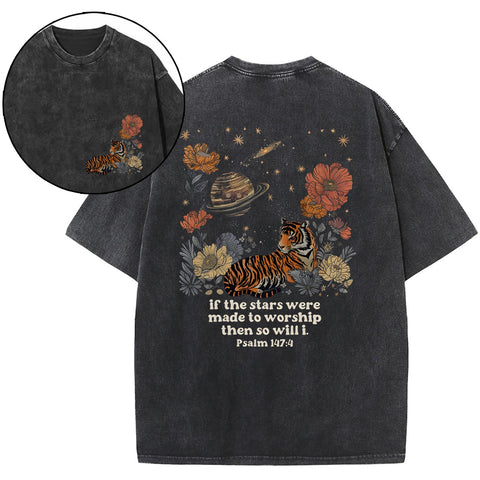If The Stars Were Made To Worship Christian Washed T-Shirt