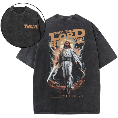 May The Lord Be With You Christian Washed T-Shirt
