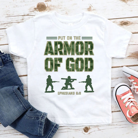 Put On The Armor Of God Christian Kid T-Shirt