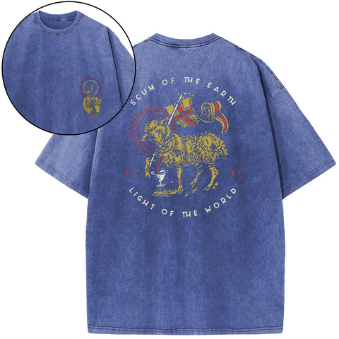 Scum Of The Earth Christian Washed T-Shirt