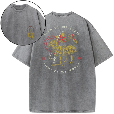 Scum Of The Earth Christian Washed T-Shirt