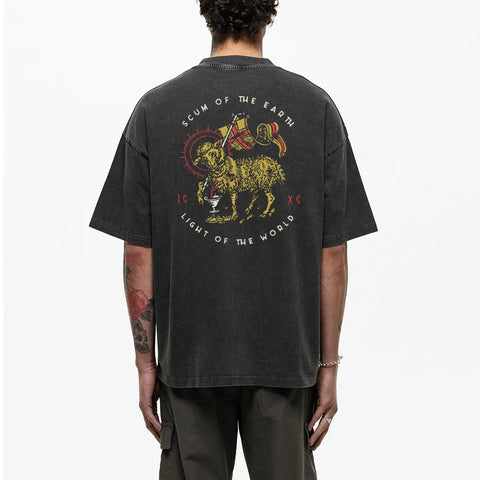 Scum Of The Earth Christian Washed T-Shirt