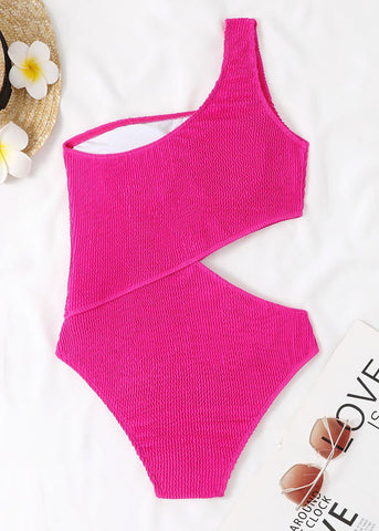 Riviera Cutout One-Shoulder Swimsuit