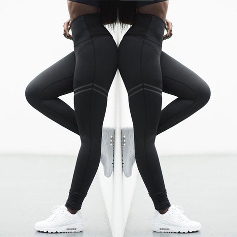 Women Sports Yoga Pants Workout Gym Fitness Athletic Sport Leggings Running Pants Women Stretchy Gym Jogging Tights Black Red